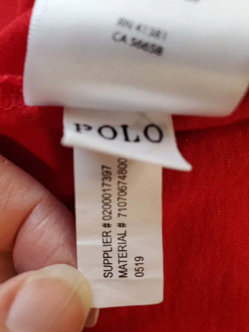 POLO RALPH LAUREN Jersey Crewneck Custom Slim Short-Sleeve Cotton T-Shirt in Red